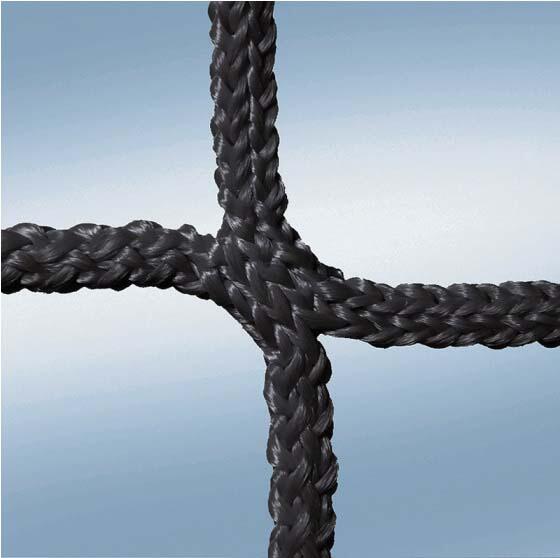Set di 2 reti da calcio a 7 professionali - maglia da 4 mm 120 mm nero 3/3