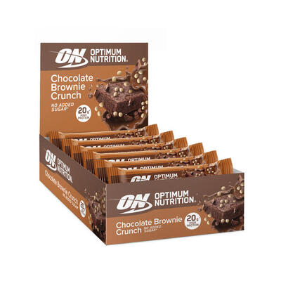 Optimum nutrition protein crisp bar (10x65g) chocolate brownie crunch - repen