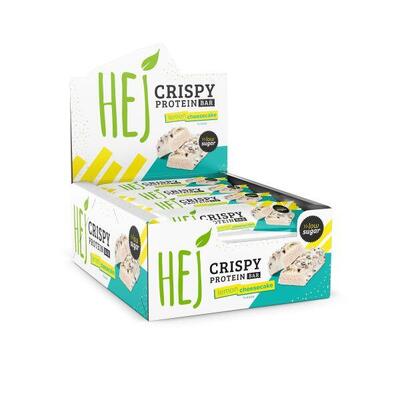 Hej natural hej crispy bar (12x45g) lemon & cheesecake - repen - eiwit repen