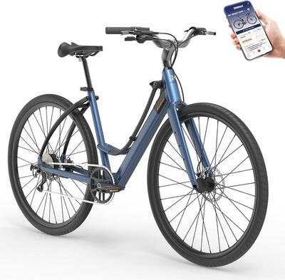AGAPE - Bici a Pedalata Assistita 28". Autonomia 90km. Ricarica Veloce - Grigia