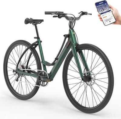 AGAPE - Bici a Pedalata Assistita 28". Autonomia 90km. Ricarica Veloce - Grigia