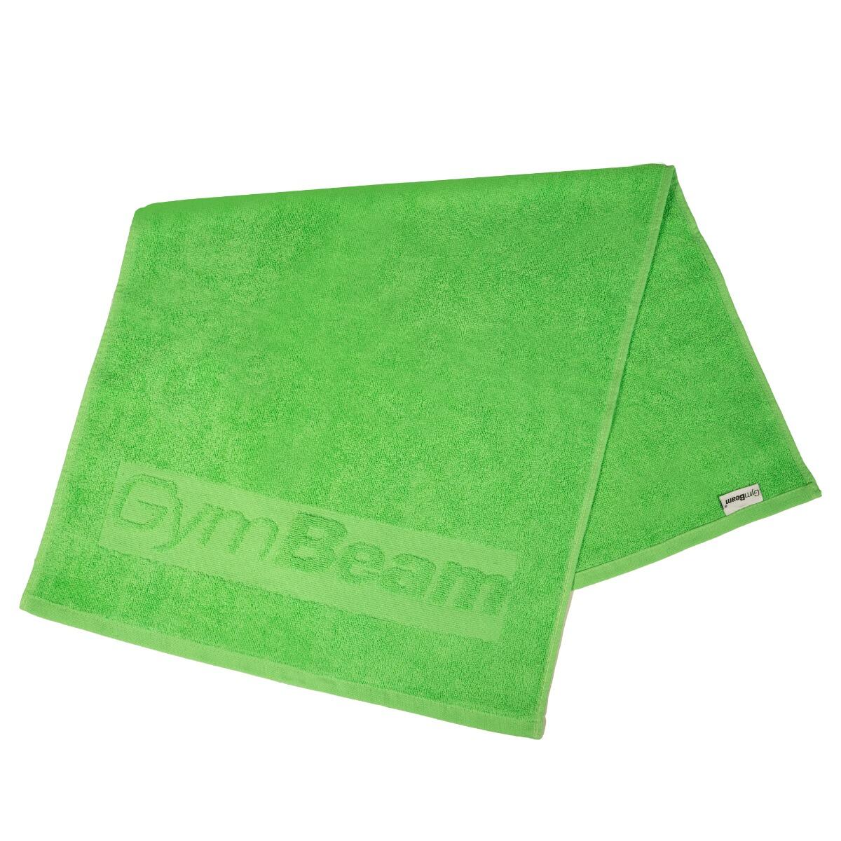 Ręcznik fitness bawełniany 50 × 90 cm zielony