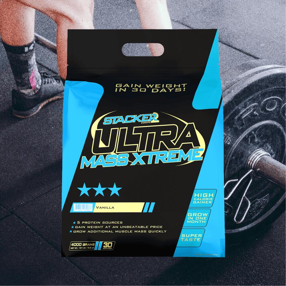 Stacker2 Ultra Mass Xtreme (4000g) Chocolate - Gewichtszunahme - Ohne Kreatin 2/3