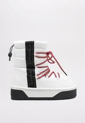 Bottes femme D. Franklin DFSH-371007 — plateforme, finition en poil, blanc