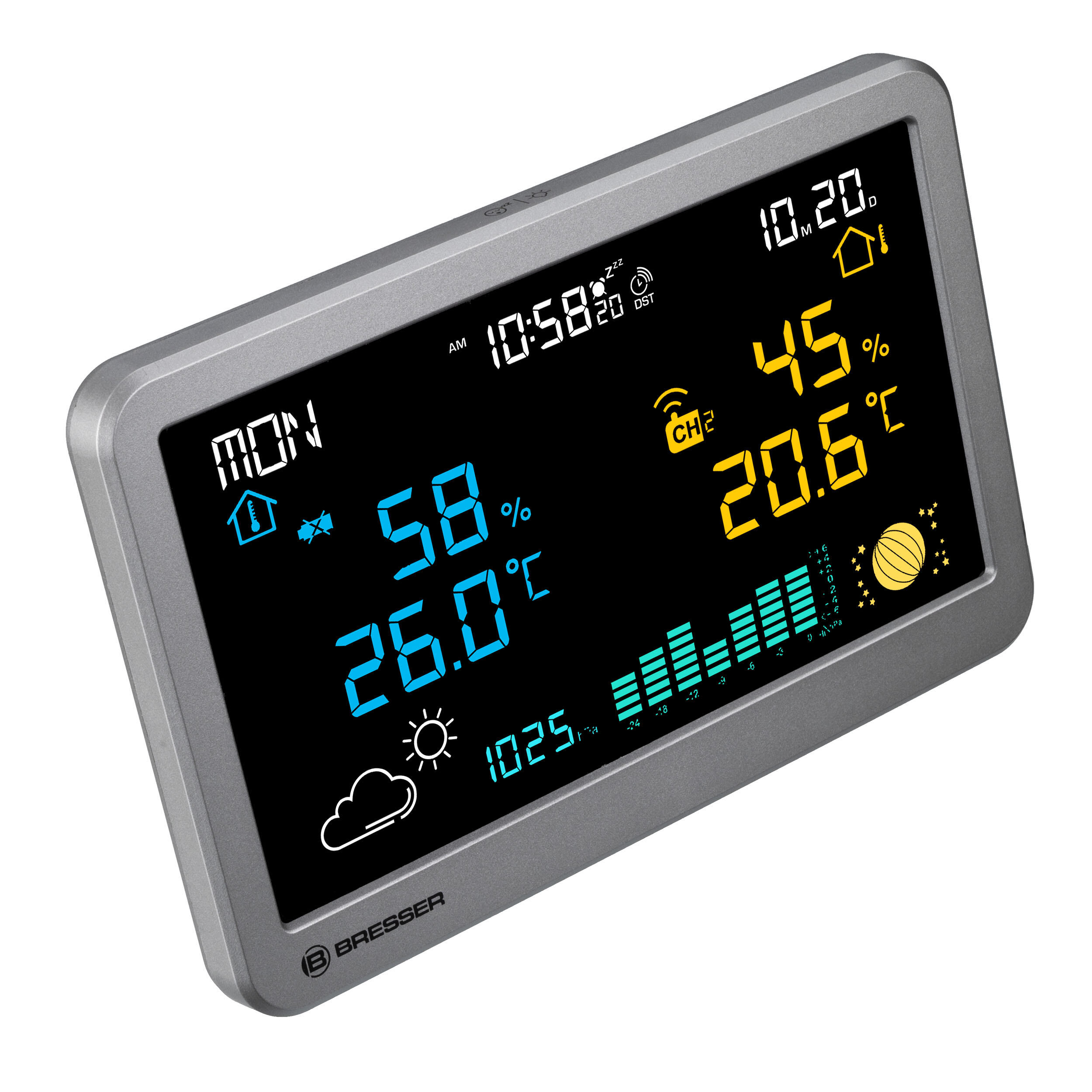 BRESSER Funk-Wetterstation MeteoTemp TBH 5/7