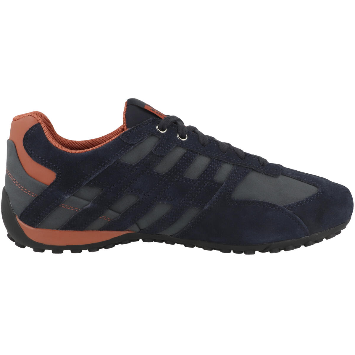 Geox UOMO SNAKE A -  Herren Leder Sneaker U4507 A 022EK blau 3/7