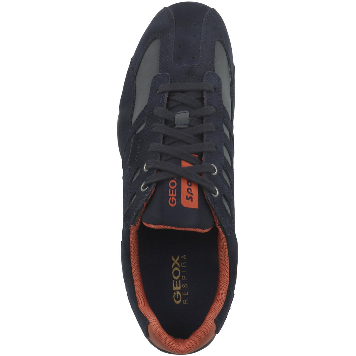 Geox UOMO SNAKE A -  Herren Leder Sneaker U4507 A 022EK blau 2/7