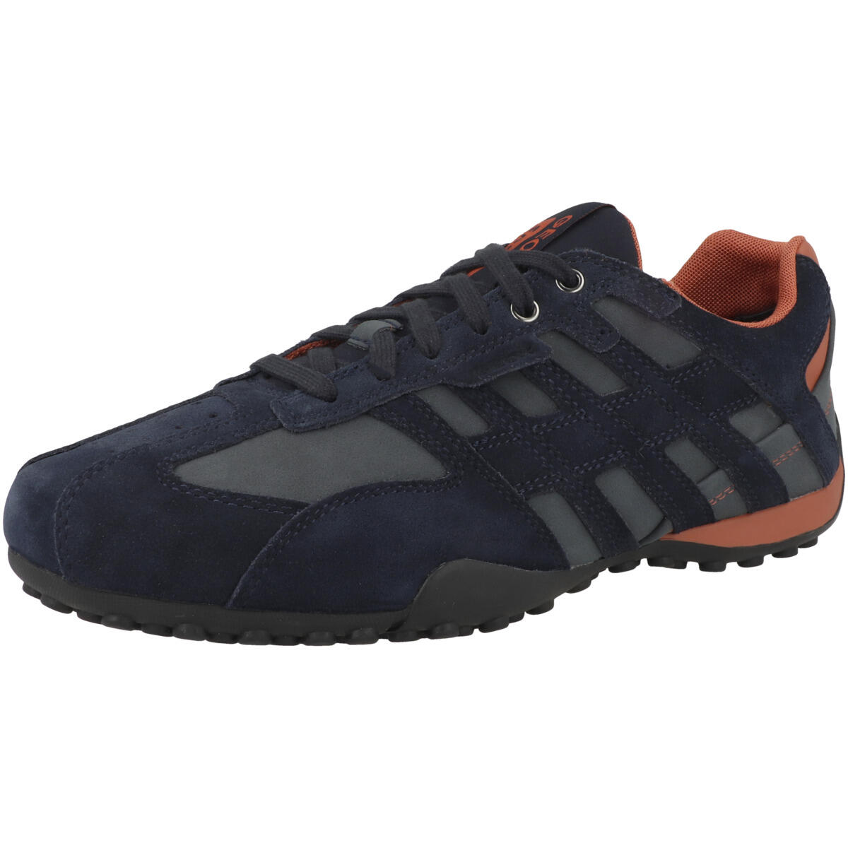 Geox UOMO SNAKE A -  Herren Leder Sneaker U4507 A 022EK blau 4/7
