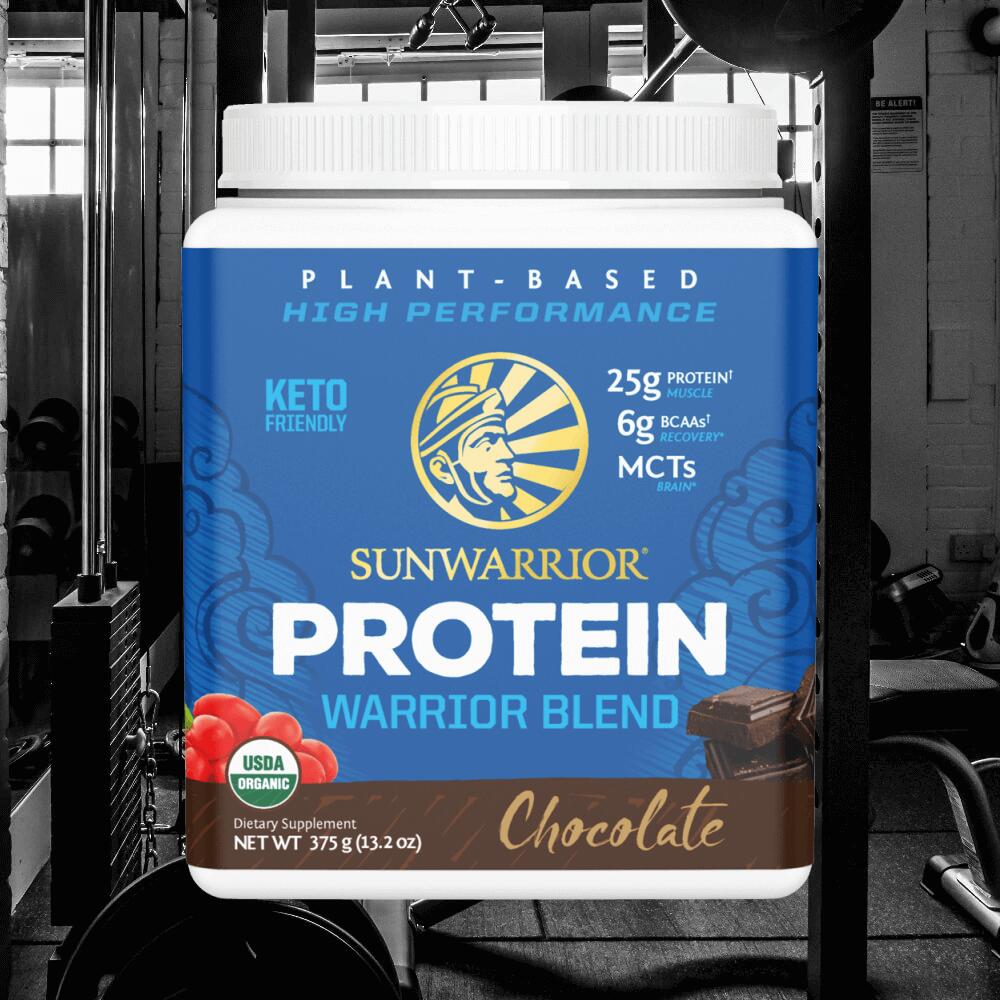 Sunwarrior Warrior Blend Organic (375g) Chocolate - Protéines 2/3