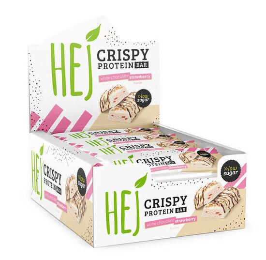HEJ Natural HEJ Crispy Bar (12x45g) White Chocolate Peanut - Barre