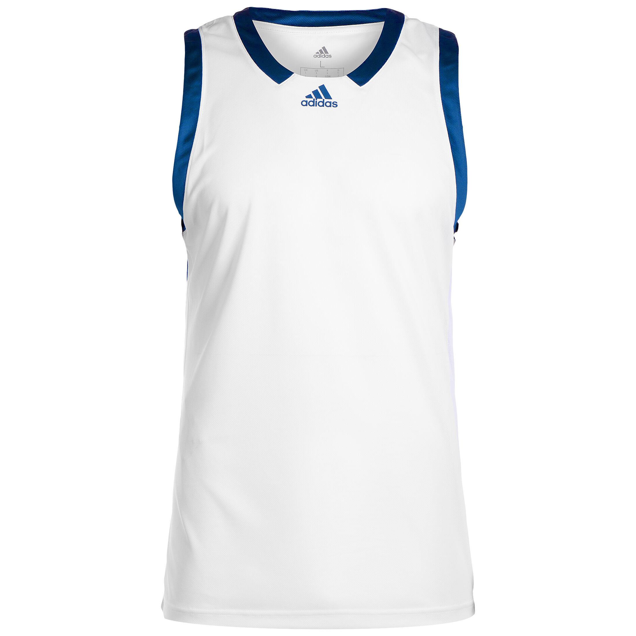 Adidas - Basketballtrikot Icon Squad Herren Adidas - Maillot Sans Manche - Blanc|bleu - 40 M - Decathlon
