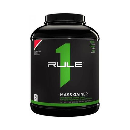 Rule1 R1 Mass Gainer (5,7lbs) Strawberries & Crème - Prise de poids