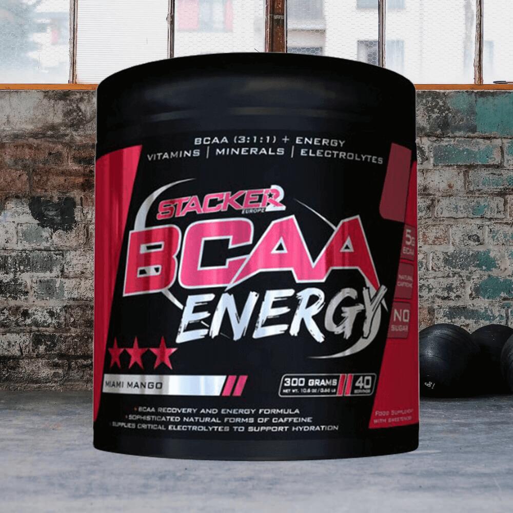 Stacker2 BCAA Energy (300g) Miami Mango - Acides aminés - BCAA 2/3