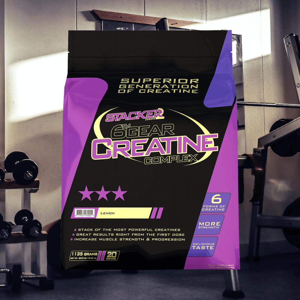 Stacker2 6th Gear Creatine (1135g) Lemon - Créatine - Mélange de créatine 2/3