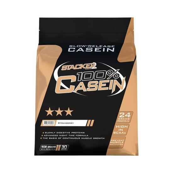 Stacker2 100% Casein (908g) Strawberry - Protéines - Caséine