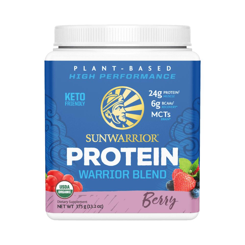 Sunwarrior - Sunwarrior Warrior Blend Organic (375g) Berry Shortcake - Protéines - Protéines Végétales - Decathlon