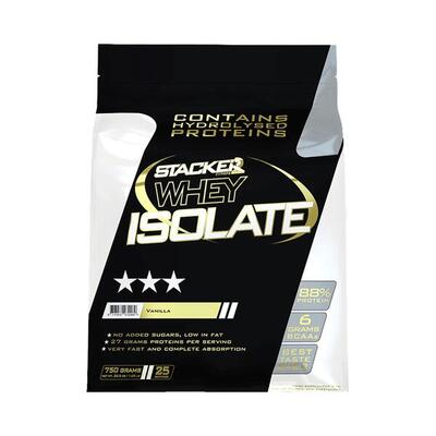 Stacker2 whey isolate (750g) vanilla - eiwitten - wei-eiwit isolaat