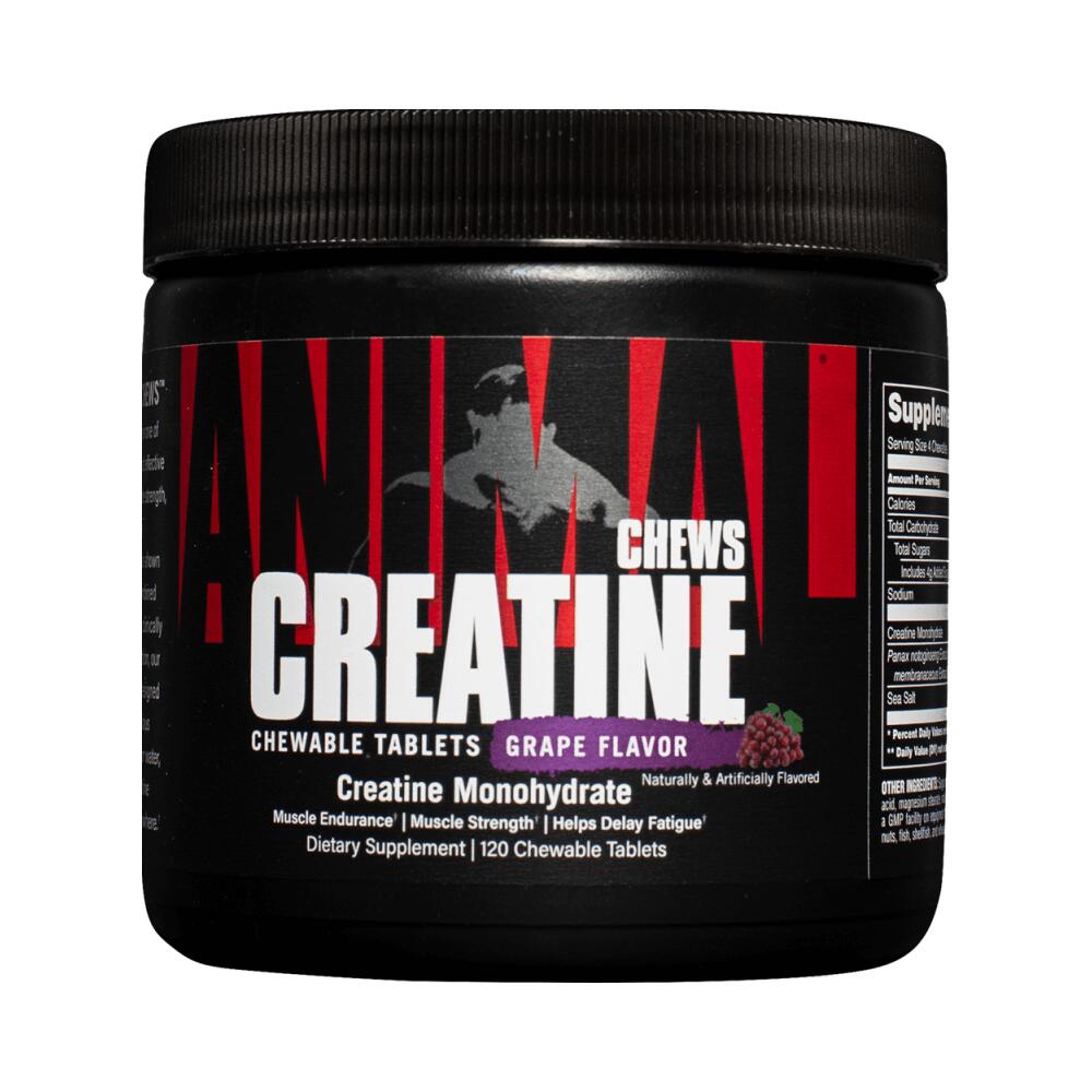 UNIVERSAL NUTRITION Universal Nutrition Animal Creatine Chews (120) Fruit Punch - Creatine