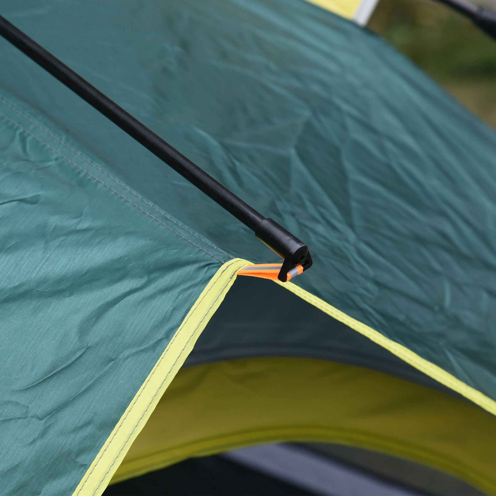 Tenda campismo 205x195x135 cm verde Outsunny 5/7