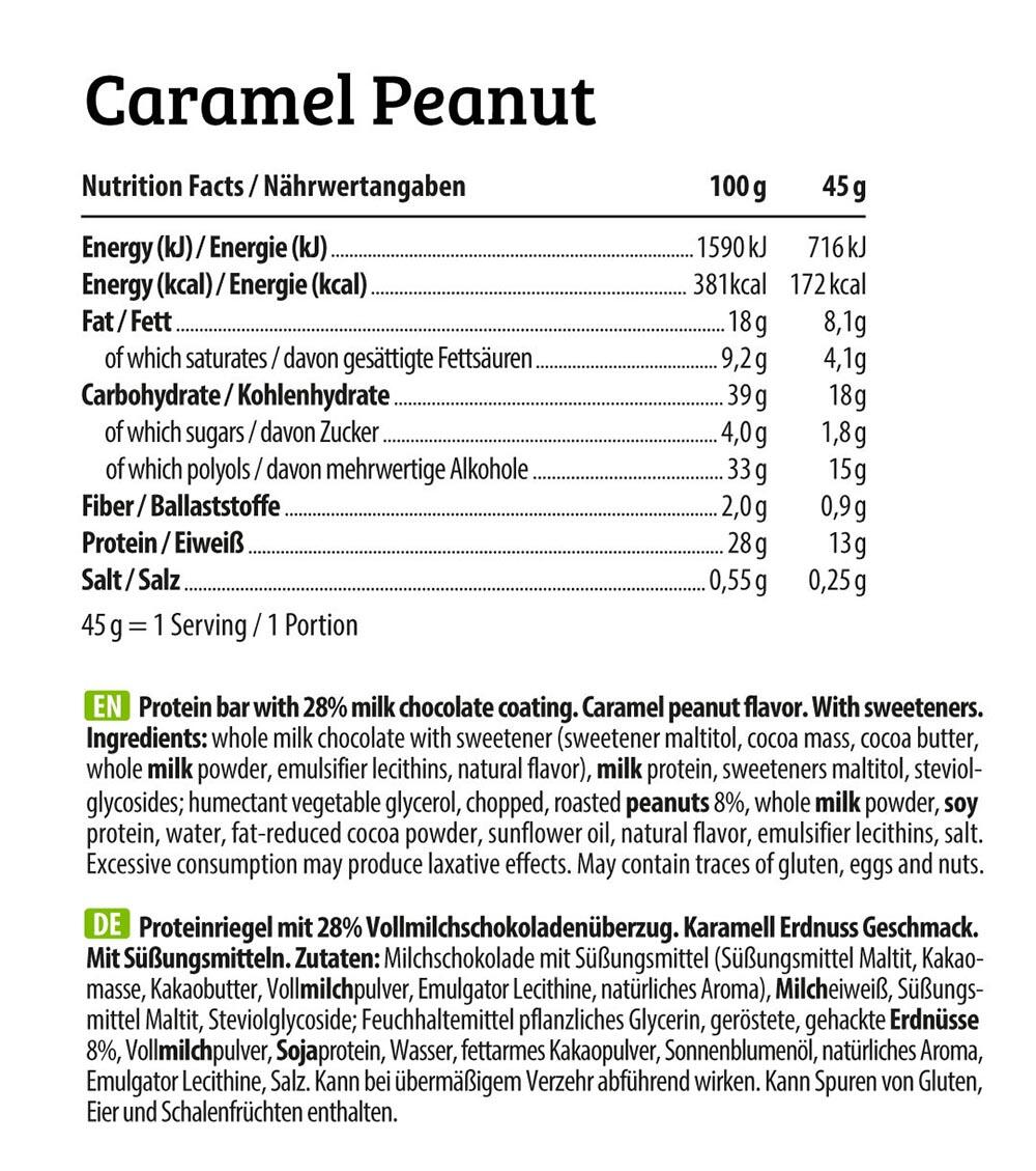 HEJ Natural HEJ Crispy Bar (12x45g) Caramel Peanut - Riegel - Protein-Riegel 3/5