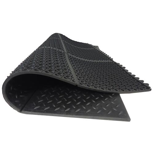Tapis de fitness 90 x 90 cm - Système clic - Noir - 14 mm 3/7