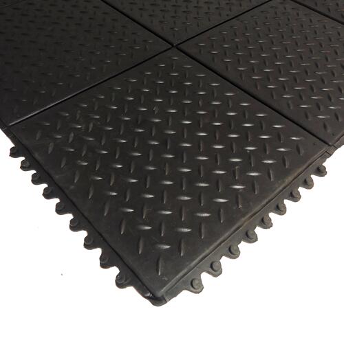 Protetor de chão de fitness 90 x 90 cm - sistema click