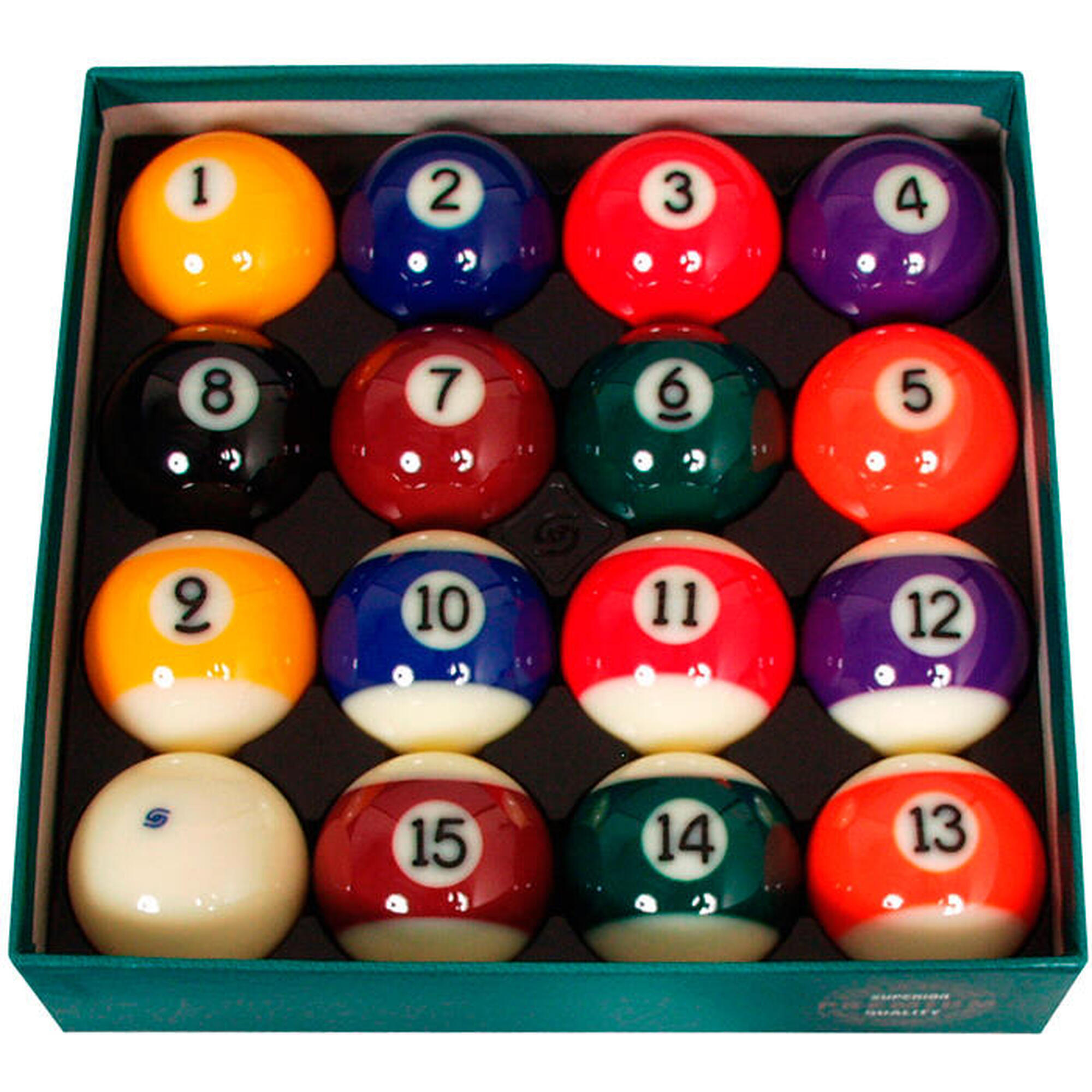 Billes de billard biliardo, Premium 57.2 mm, Multi-colour