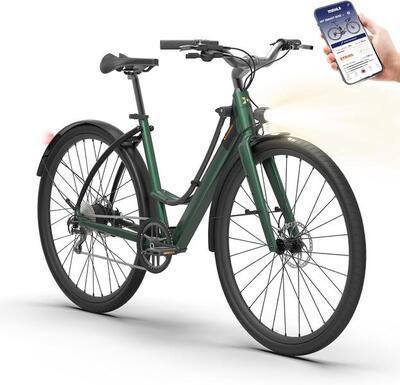 SAUDADE - Bici a Pedalata Assistita 28". Autonomia 90km Ricarica Veloce - Blu