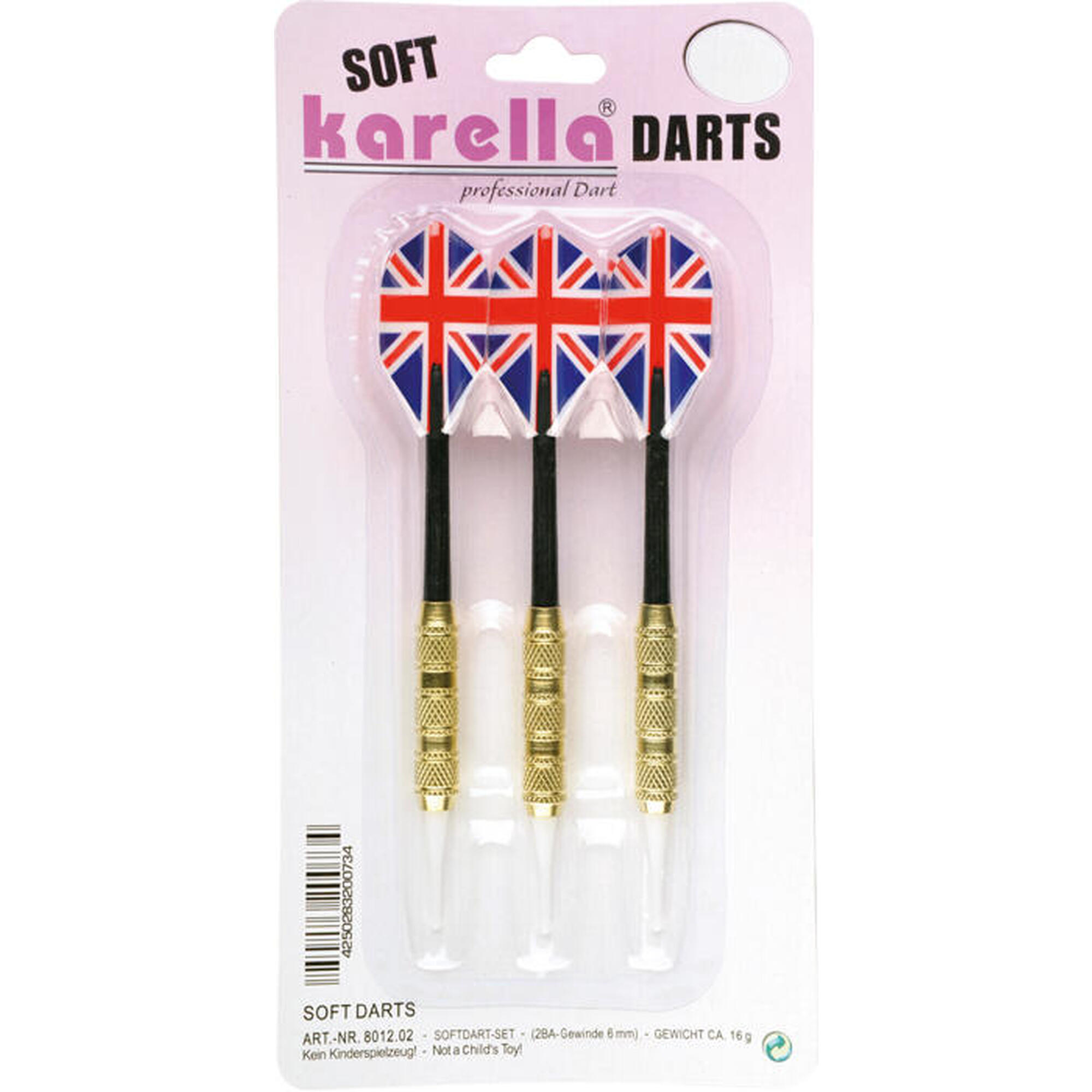 Karella - Jeu De Fléchettes - Blister 16 0 Grammes Pointes En Plastique Noir Adulte - Fléchette - Noir - 16 G - Decathlon