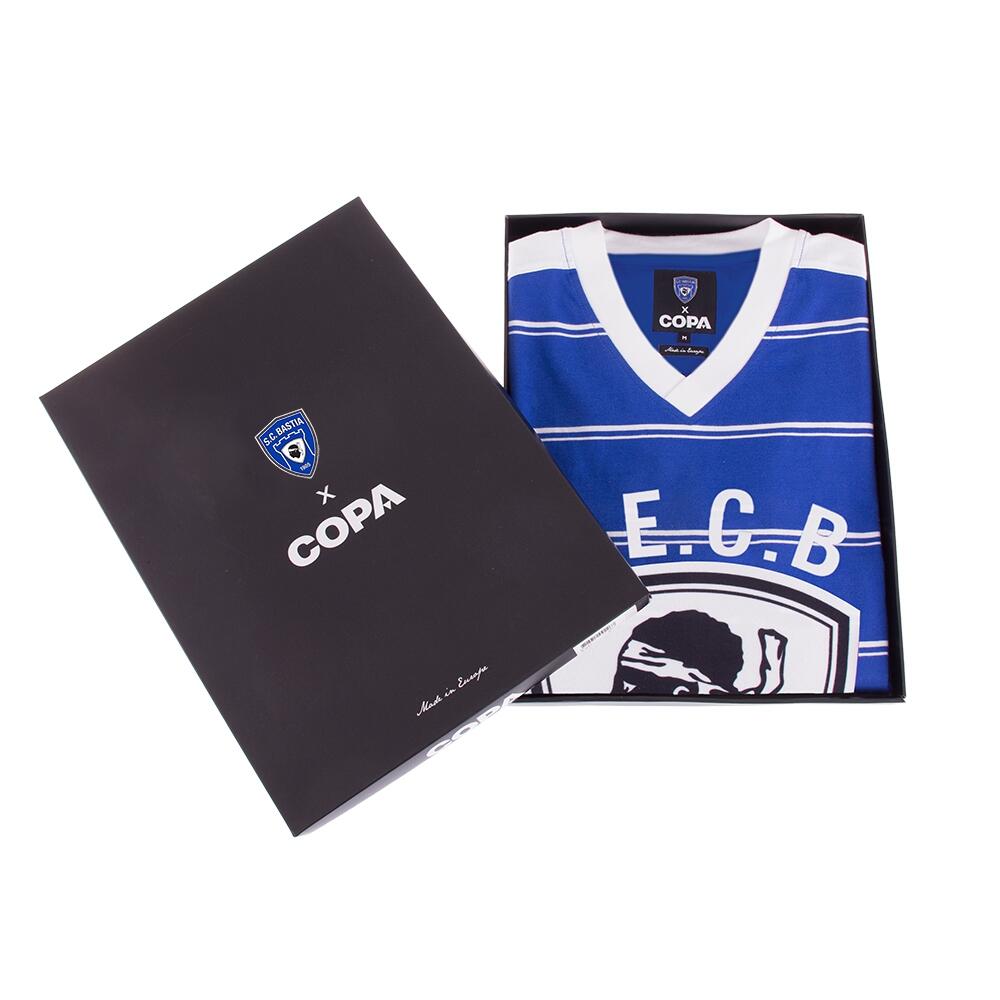 SC Bastia Extérieur Maillot de foot 2017 - 2018. Sponsored by Oscaro