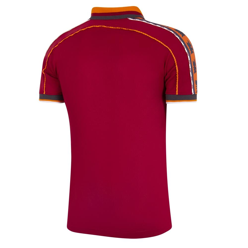 Maillot de football rétro - Homme - AS Roma 1998/99 - Manches Cortes - Rouge 3/7