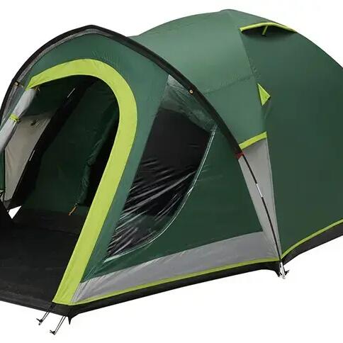Coleman BlackOut Bedroom Kobuk Valley 4 Person Camping Tent Green
