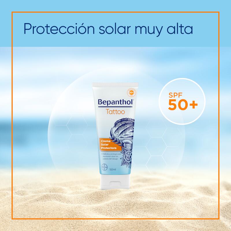BEPANTHOL Tattoo Crema Solar SPF50+ 50 ml 7/7