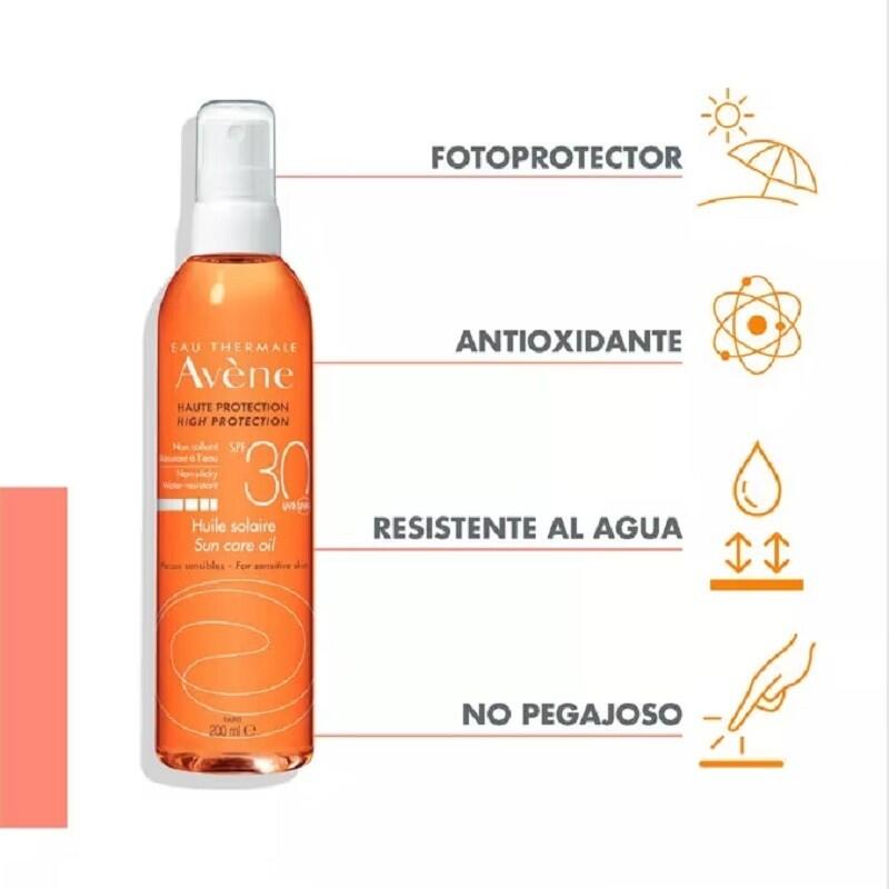 AVENE Aceite Solar SPF30 200ml 3/5
