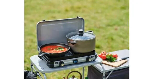 Cucina da campeggio 2 Maxi CV" riscaldatore da tavolo a gas Campingaz 6/7