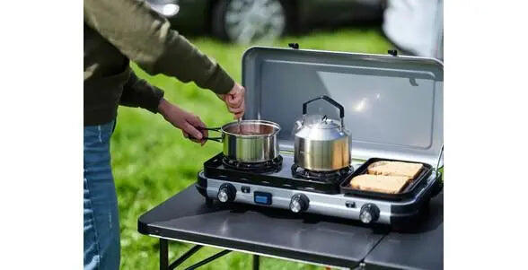 CAMPINGAZ Camping Kitchen 2 Multi Cook – Réchaud gaz multifonction 3 brûleurs 6/7