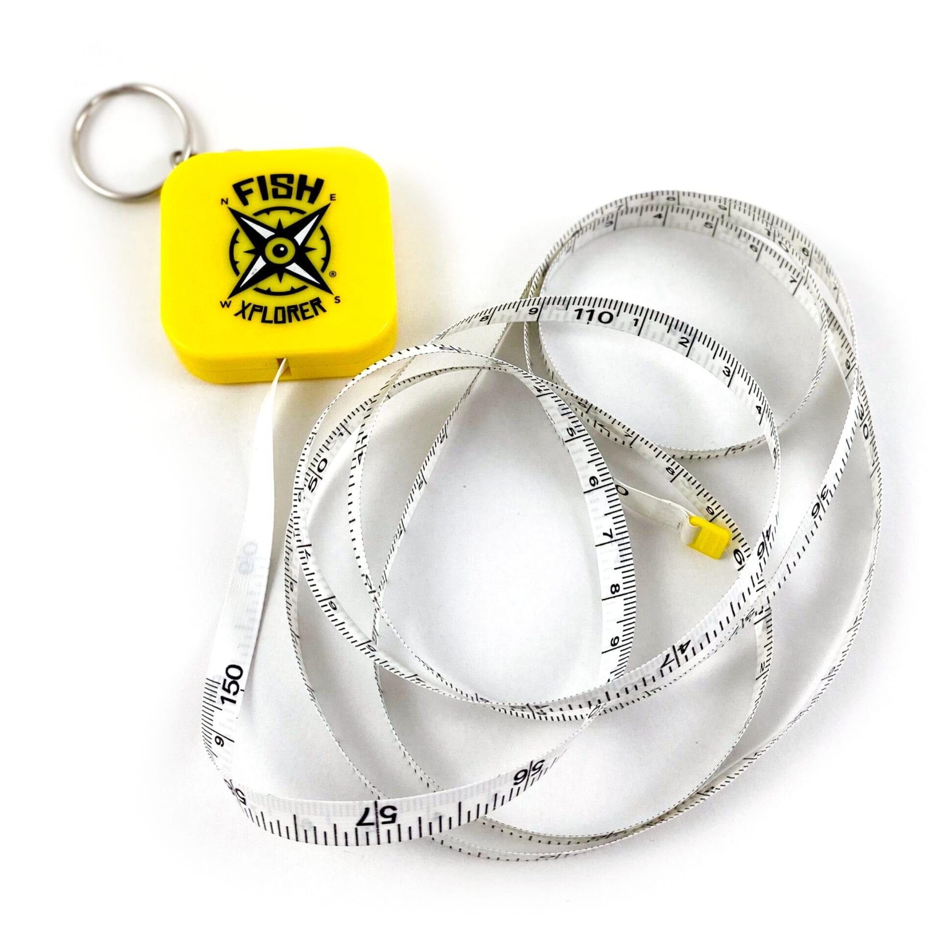 FishXplorer - X-Scale - Abroll-Massband mit Karabiner -  gelb 4/5