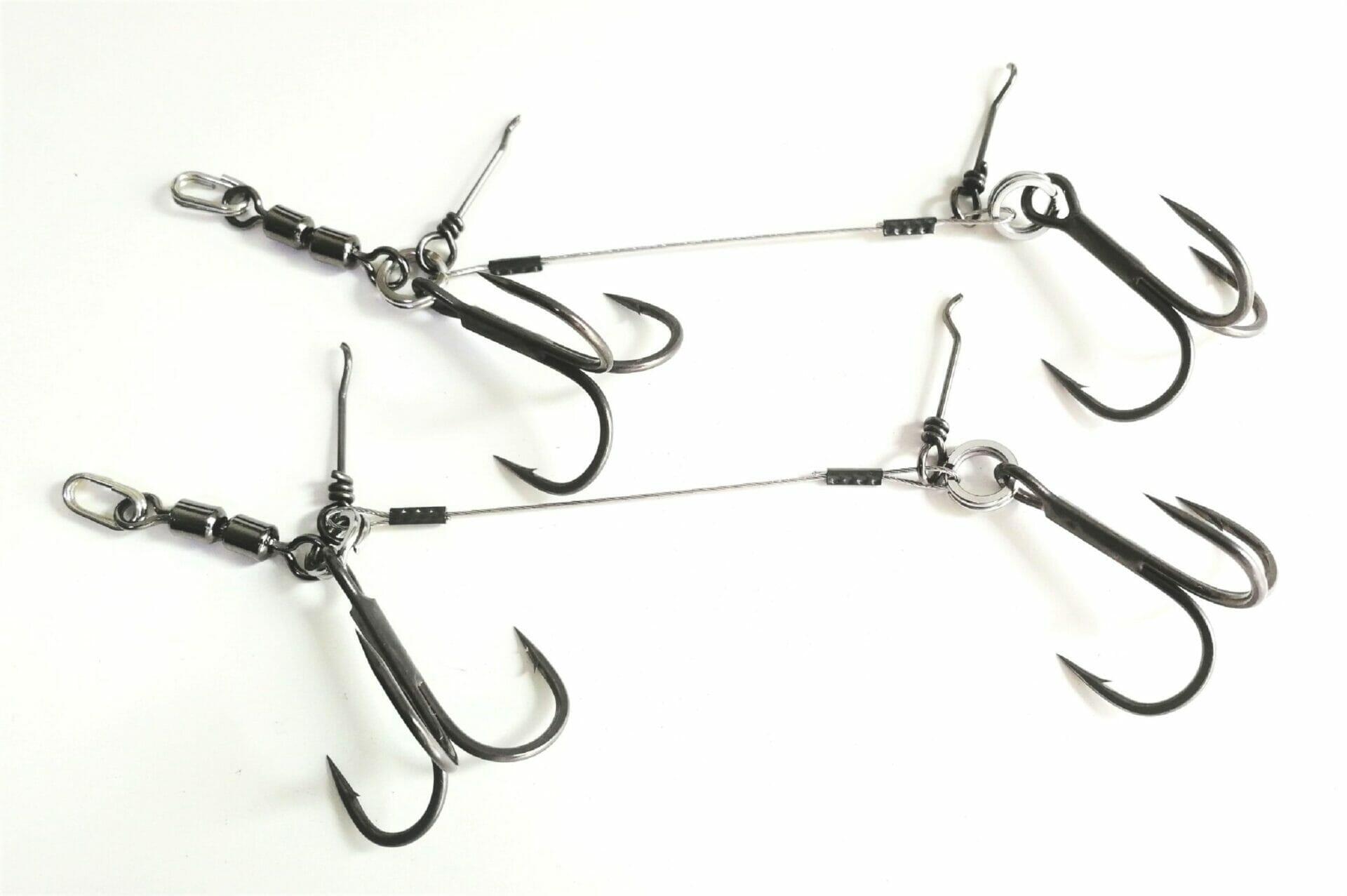 PIKECRAFT Double Swivel Stinger Rig L – Lures 18-23cm - Hook 1/0