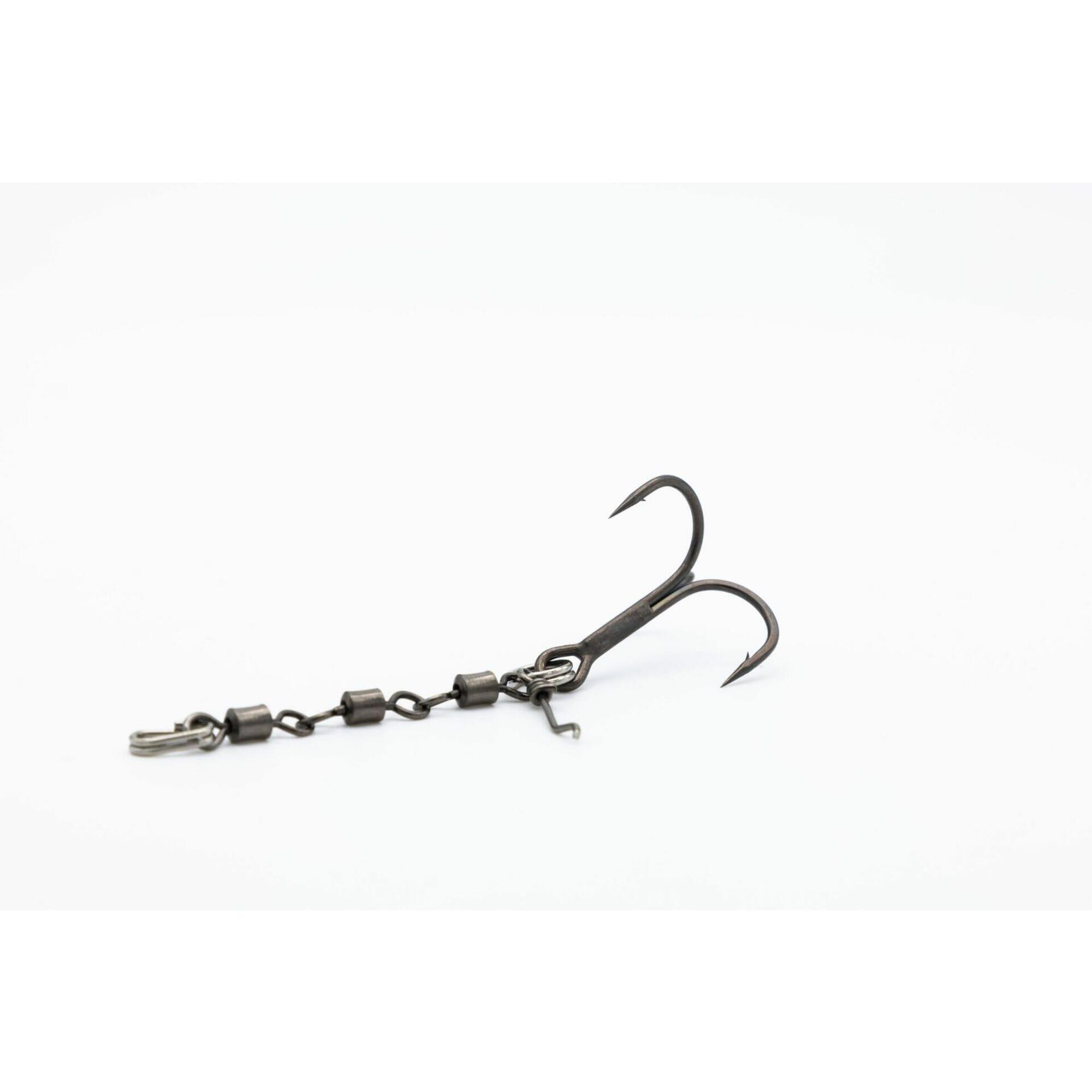 Pikecraft - The Stinger Swivel Rig M - Pour Leurres 14-18cm - Hook 1/0 - Avançon - Gris - No Size - Decathlon