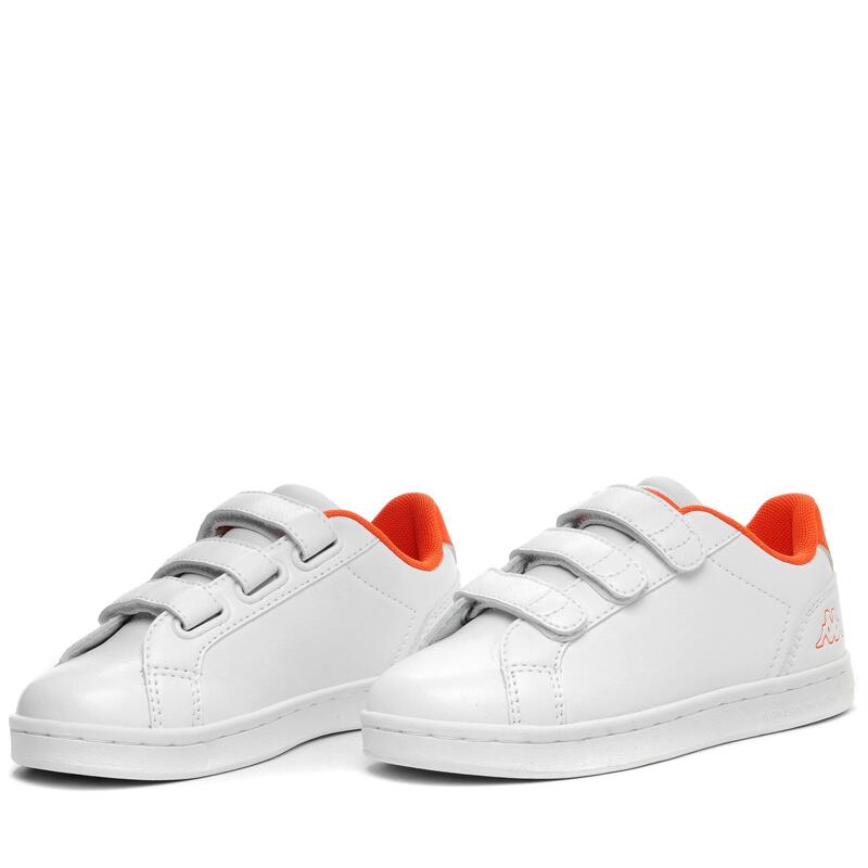 kappa sneakers da bambino in poliuretanica bianco da allenamento