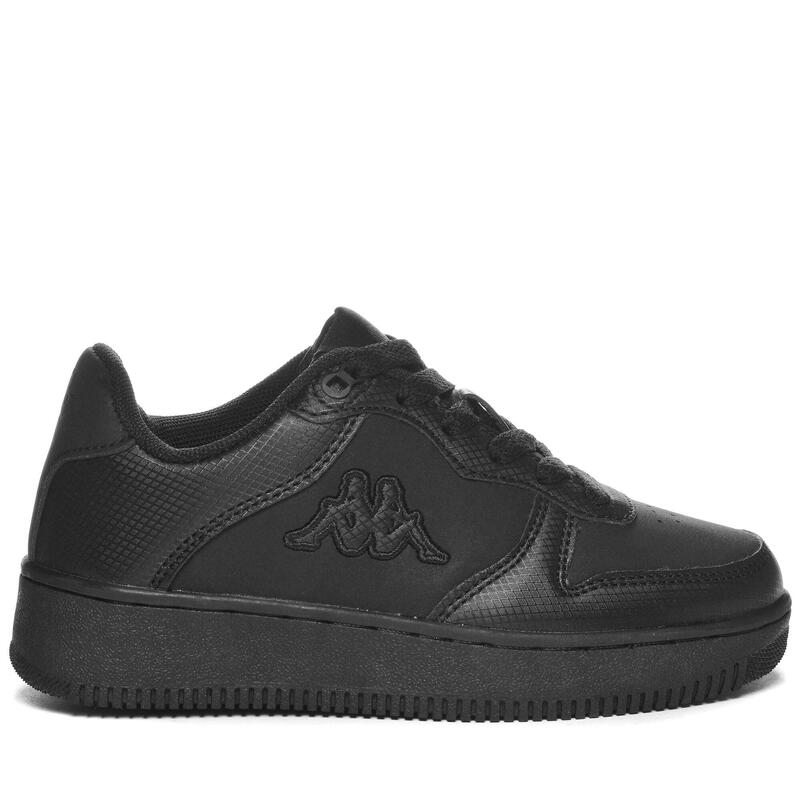 kappa sneakers da bambino in poliuretanica nero da allenamento