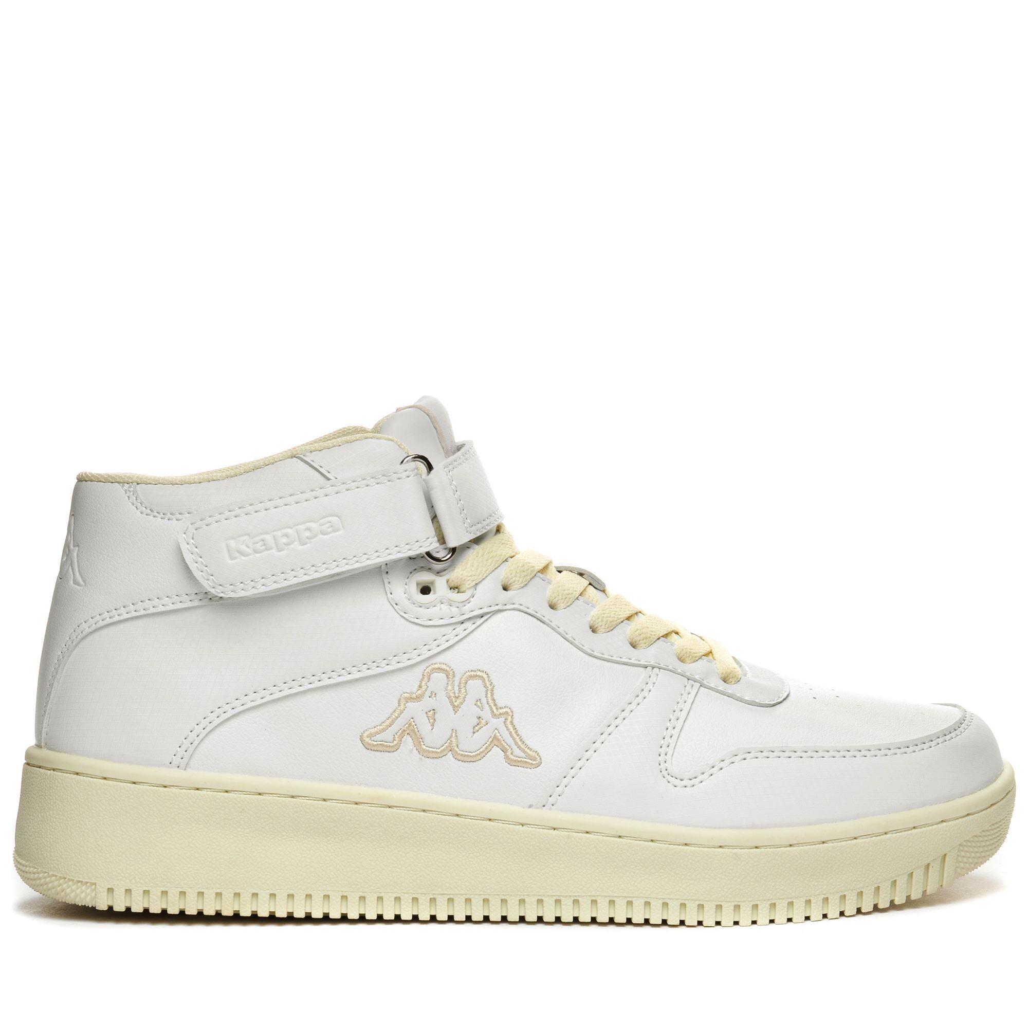 Sneakers alta da uomo donna in poliestere bianco da fitness 3/7