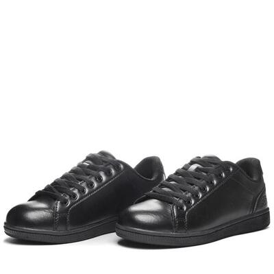 Sneakers bassa da uomo donna in gomma nero da fitness