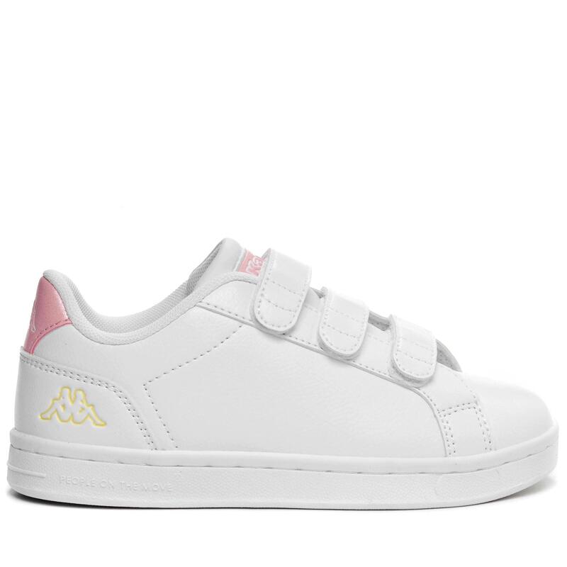 kappa sneakers da bambino in poliuretanica bianco da allenamento