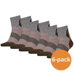 Wandelsokken Hiking Quarter 6-pack Unisex Forest