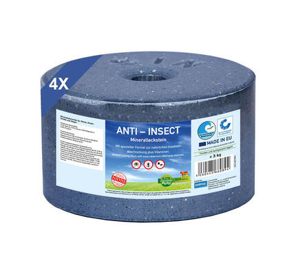 ANTI-INSECT - pierre à lécher minérale, jeu de 4x 3kg