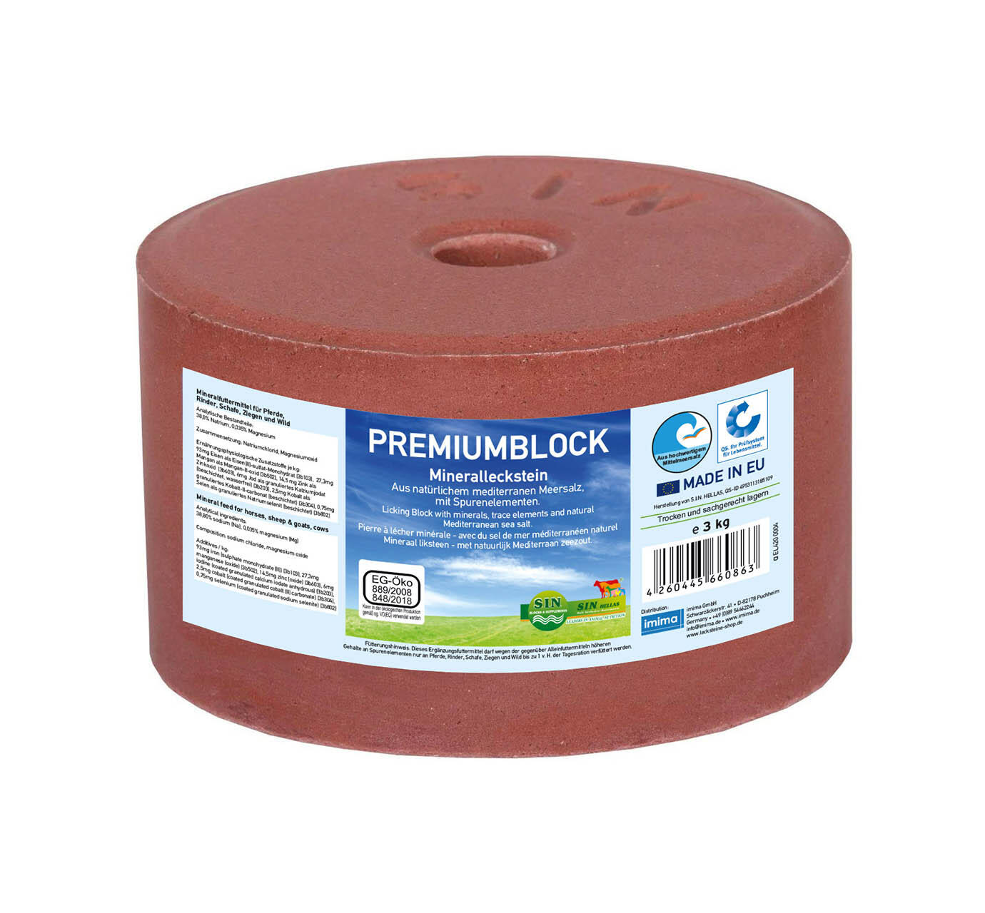 Lecksteine-Bar PREMIUM-SET, 4x 3kg 5/6