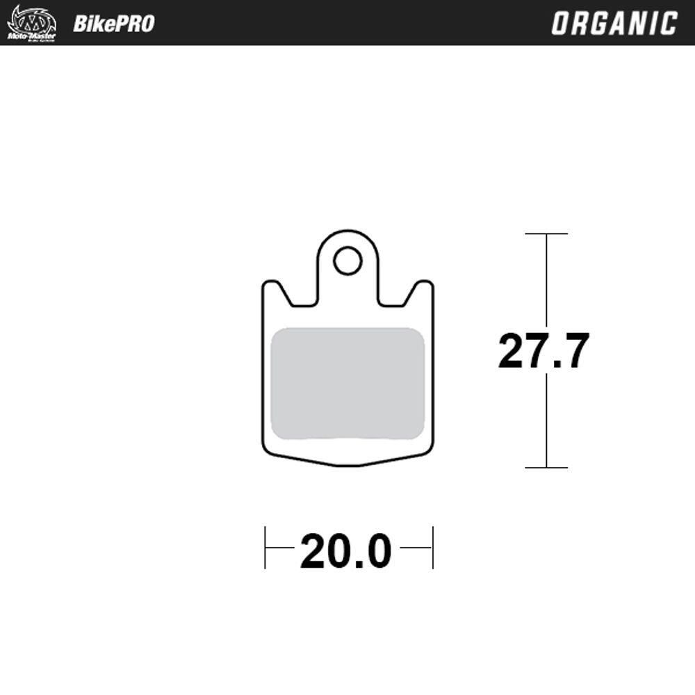 Pastiglie Freno Bici Organic con mescola in resina - Hope DH4, M4 2/4