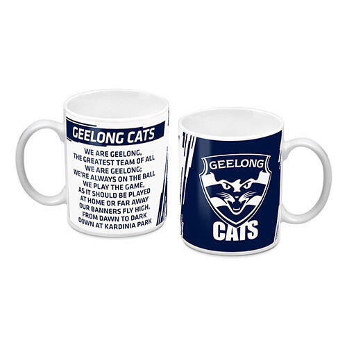 Geelong Cats AFL Logo and Song Mug