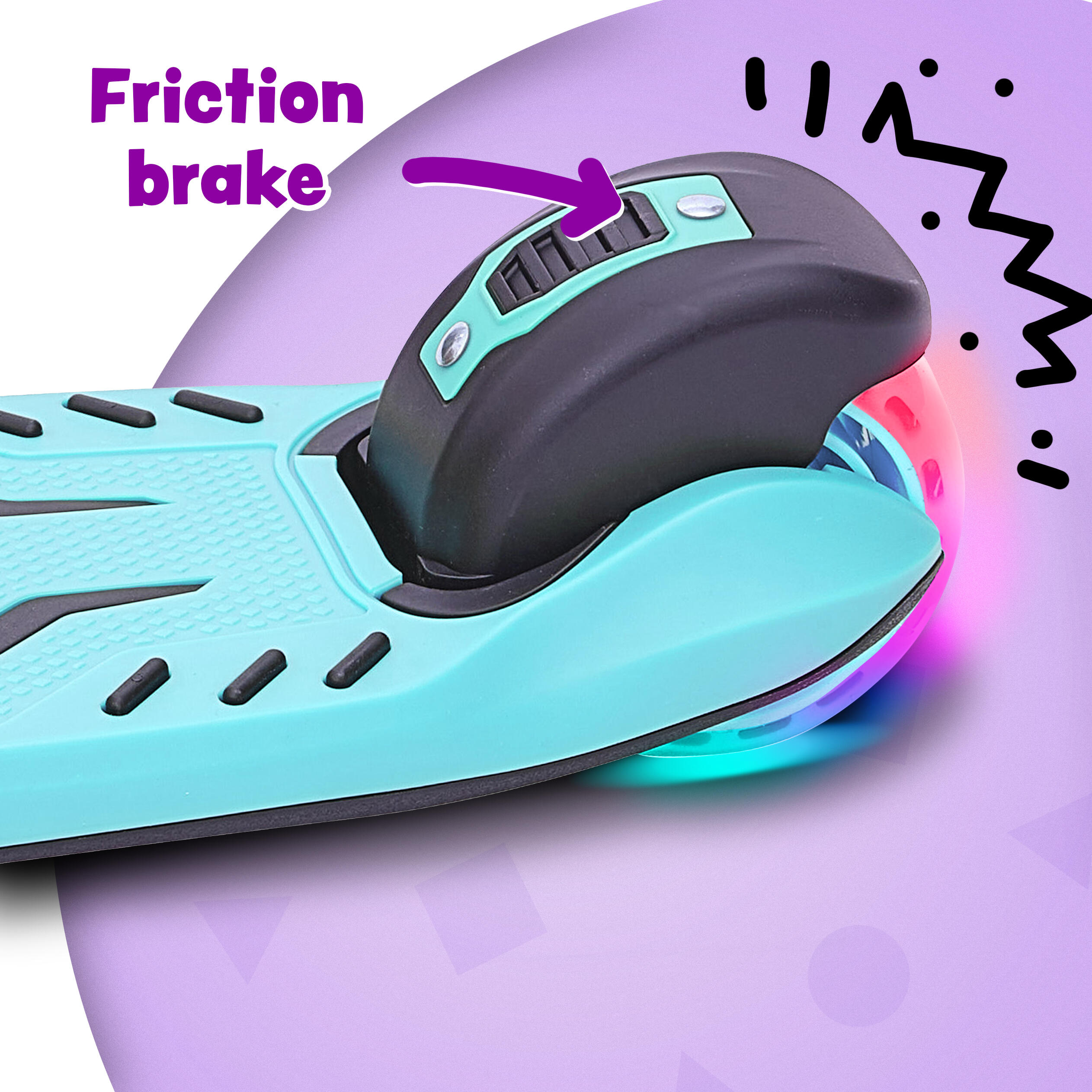 Kinderscooter KIDSPRO 4 opvouwbare LED 3-wiel step 5/7